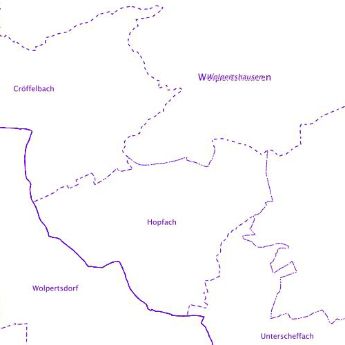 Beispiel Darstellungsdienst ALKIS Flur-, Gemarkungs-, und Verwaltungsgrenzen