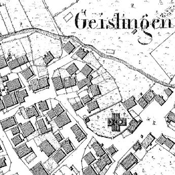 Beispiel Darstellungsdienst Historische Flurkarte Württemberg 1:2 500